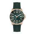 Guess Men's Watch Rose Gold Tone Case Green Dial Quartz
