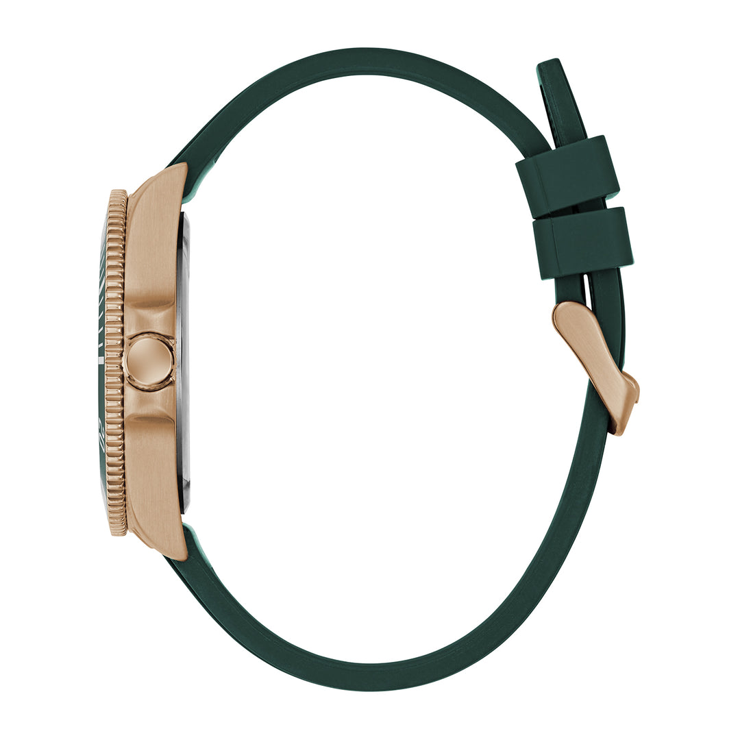 Guess Men's Watch Rose Gold Tone Case Green Dial Quartz