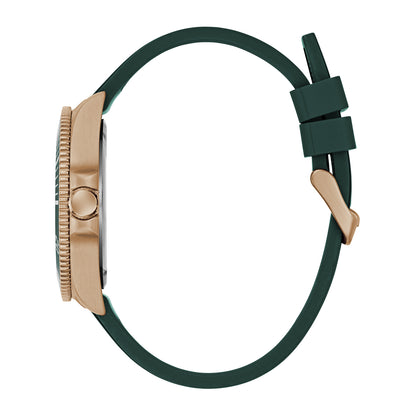 Guess Men's Watch Rose Gold Tone Case Green Dial Quartz
