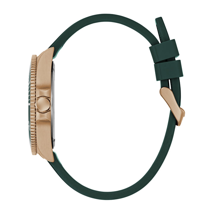 Guess Men's Watch Rose Gold Tone Case Green Dial Quartz