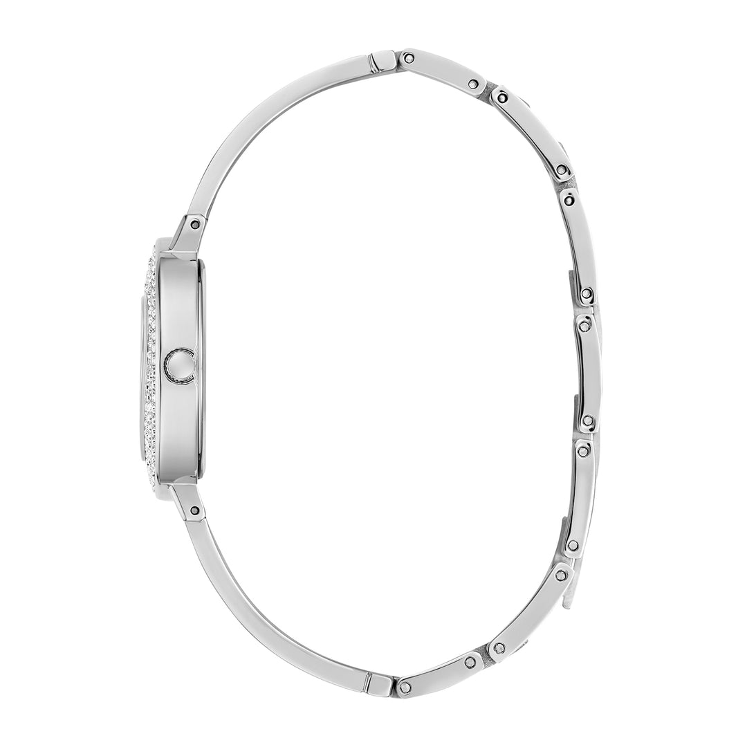 Guess Women's Watch Silver Tone Case White Dial Quartz