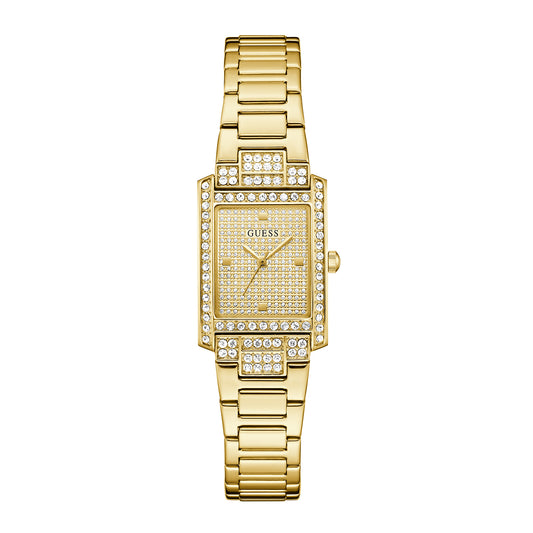 Guess Women's Watch Gold Tone Case Champagne Dial Quartz