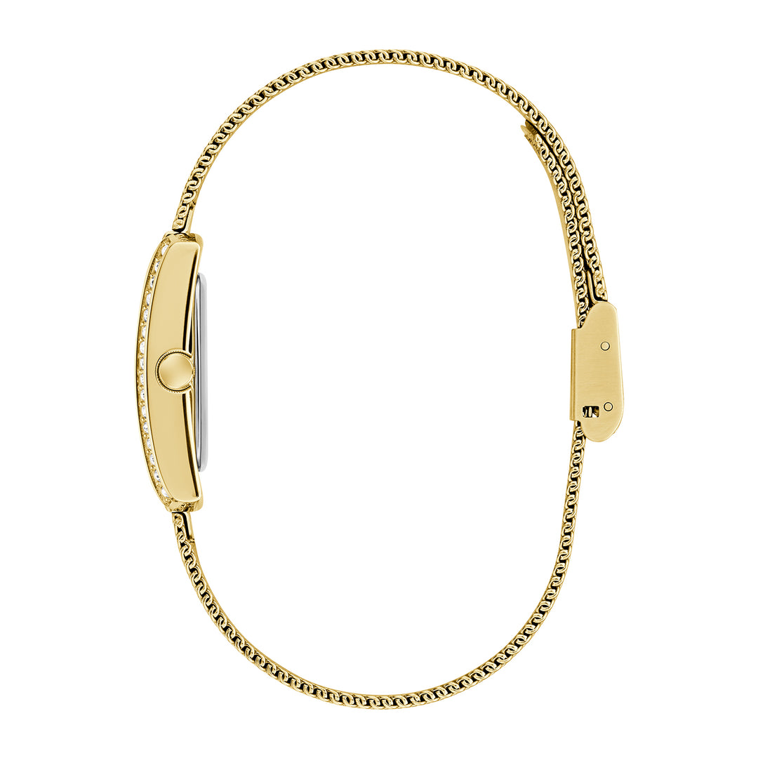 Guess Women's Watch Gold Tone Case White Dial Quartz