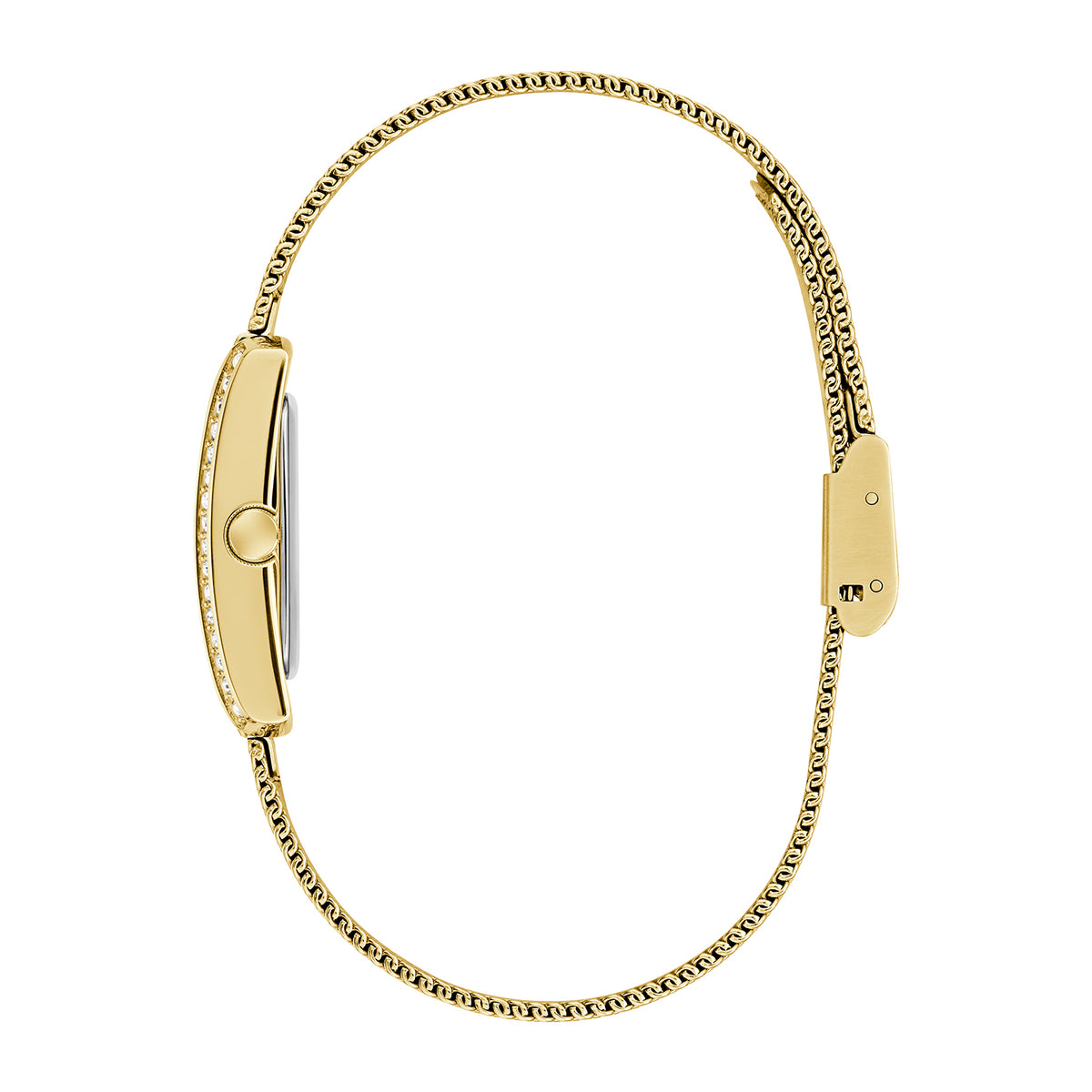 Guess Women's Watch Gold Tone Case White Dial Quartz