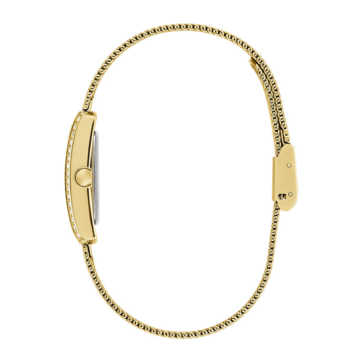 Guess Women's Watch Gold Tone Case White Dial Quartz
