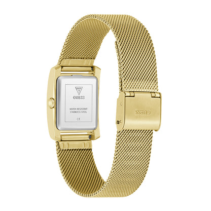 Guess Women's Watch Gold Tone Case White Dial Quartz - GW0997L2