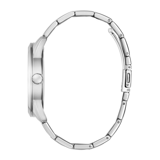 Guess Men's Watch Silver Tone Case Blue Dial Quartz