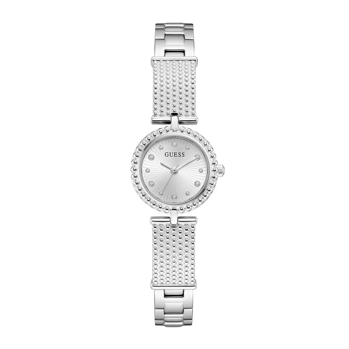 Guess Women's Watch Silver Tone Case Silver Dial Quartz