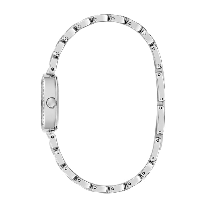 Guess Women's Watch Silver Tone Case White Dial Quartz