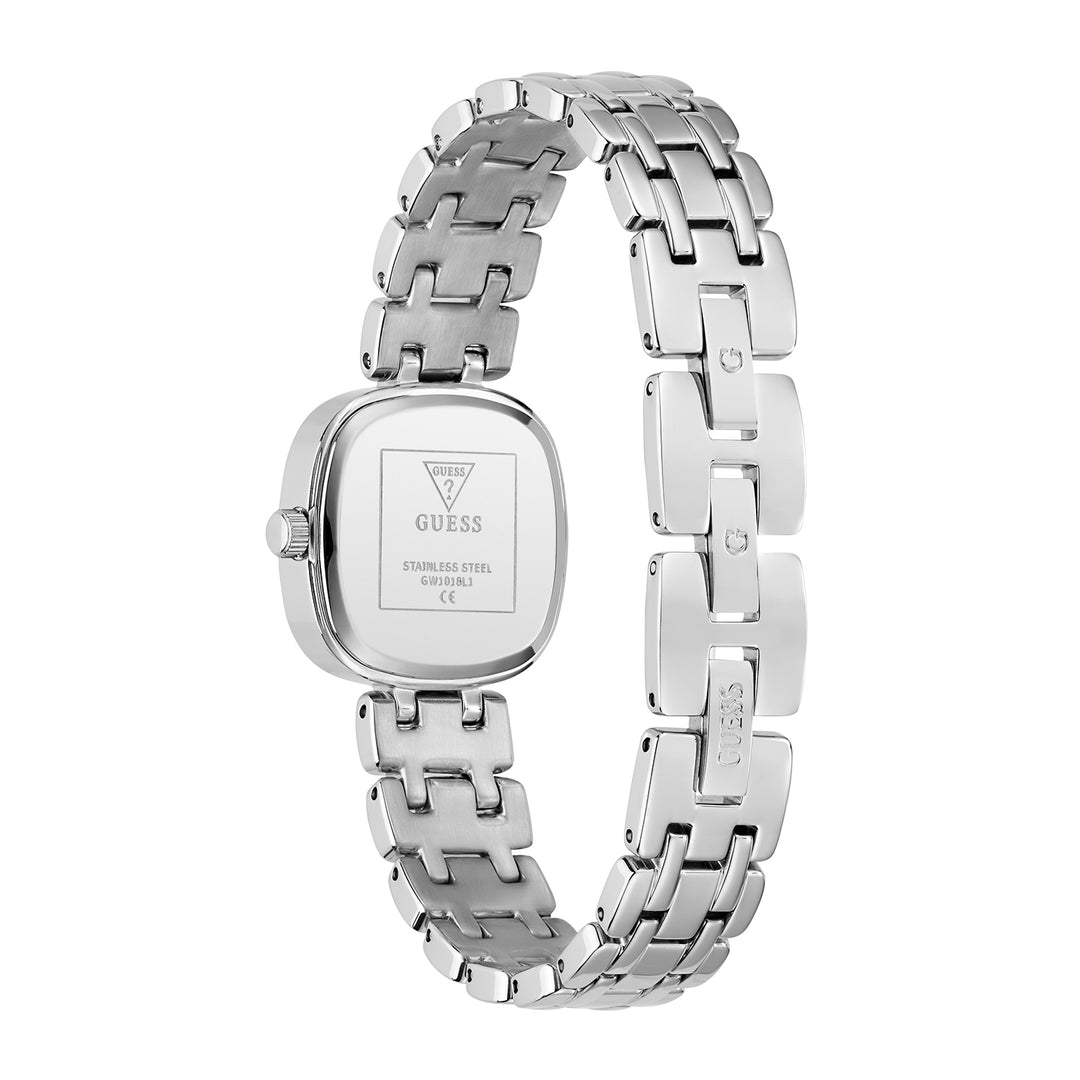 Guess Women's Watch Silver Tone Case White Dial Quartz