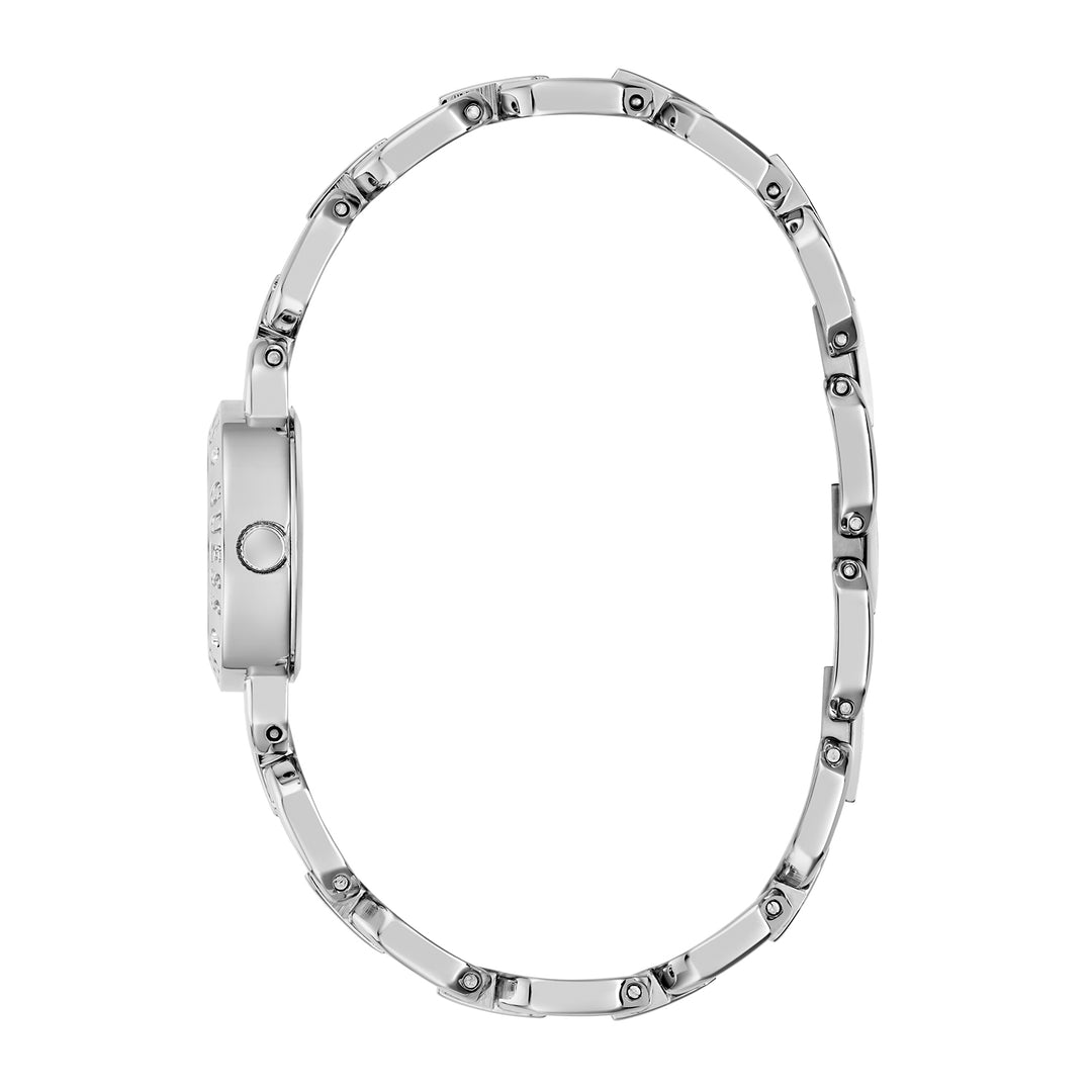 Guess Women's Watch Silver Tone Case Ice Blue Dial Quartz