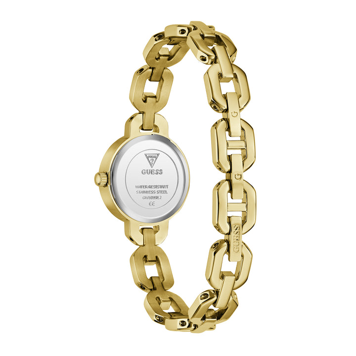 Guess Women's Watch Gold Tone Case Blue Dial Quartz