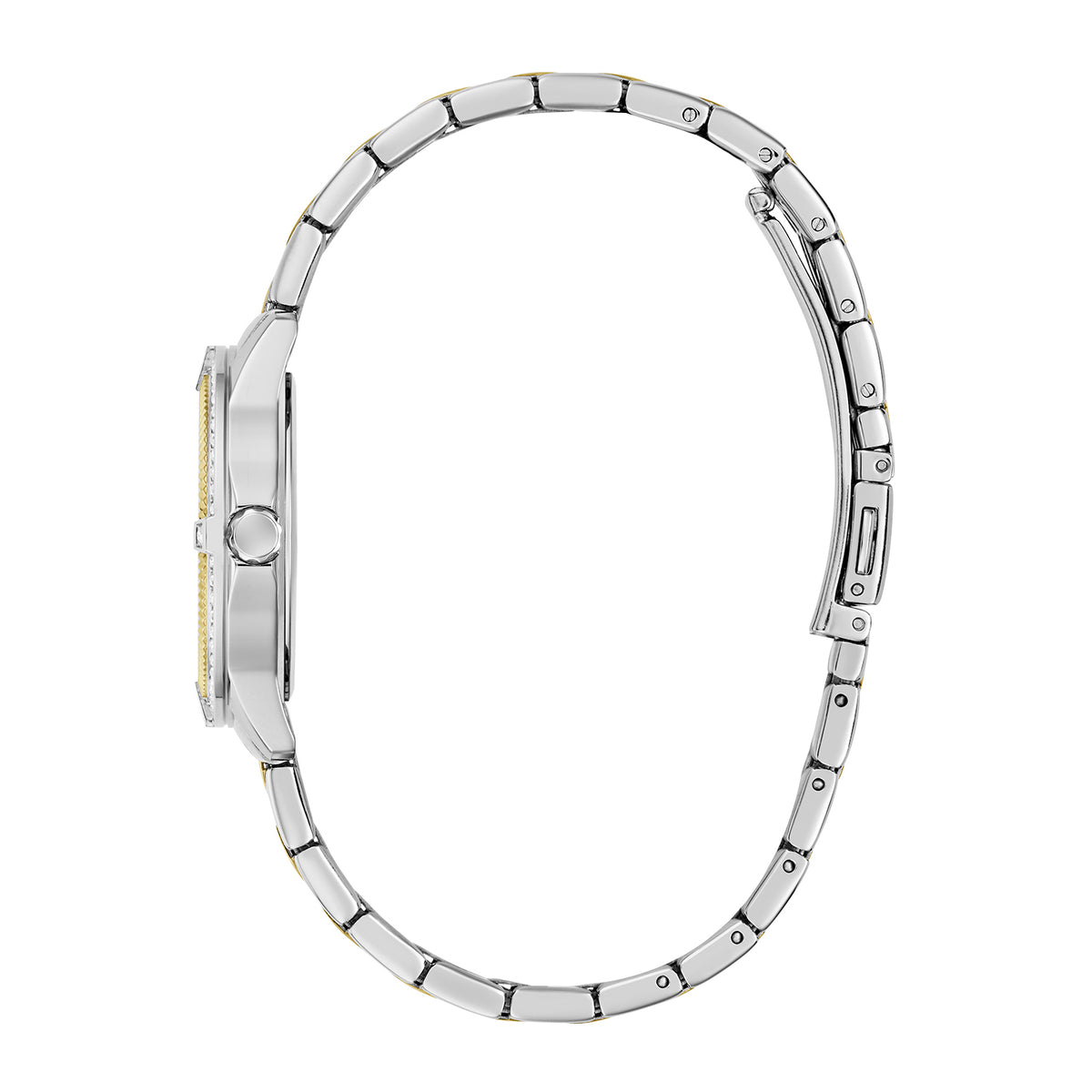 Guess Women's Watch Silver & Gold Tone Case Green Dial Quartz