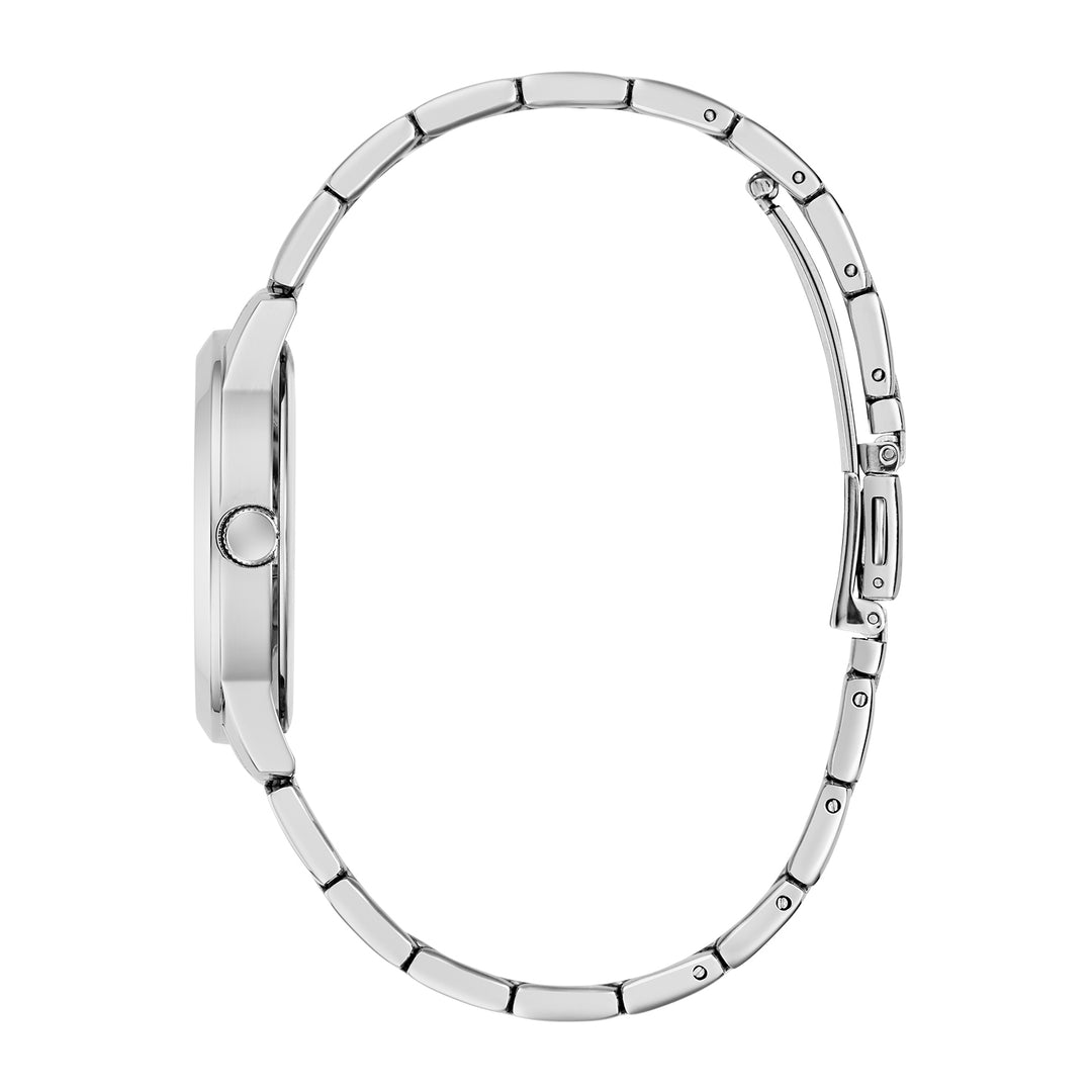 Guess Women's Watch Silver Tone Case Ice Blue Dial Quartz