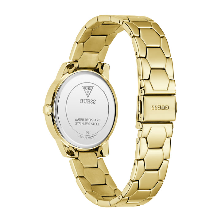 Guess Women's Watch Gold Tone Case Green Dial Quartz