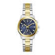 Guess Women's Watch Silver & Gold Tone Case Blue Dial Quartz