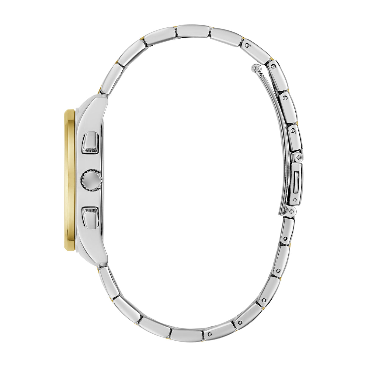 Guess Women's Watch Silver & Gold Tone Case Blue Dial Quartz