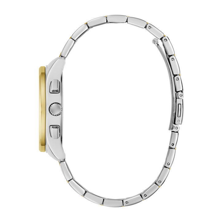 Guess Women's Watch Silver & Gold Tone Case Blue Dial Quartz