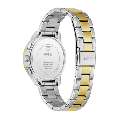 Guess Women's Watch Silver & Gold Tone Case Blue Dial Quartz