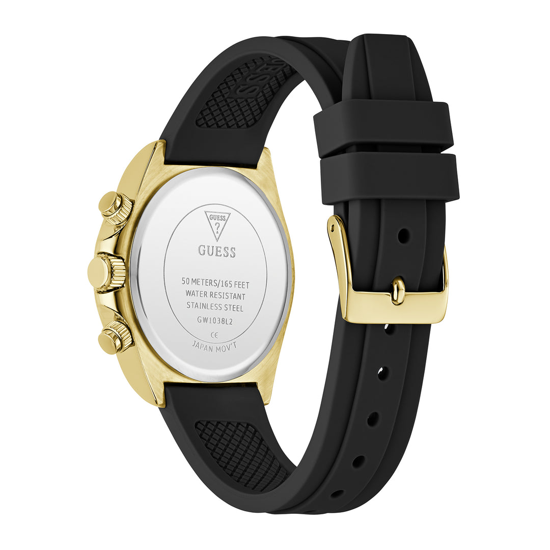 Guess Women's Watch Gold Tone Case Green Dial Multifunction Quartz