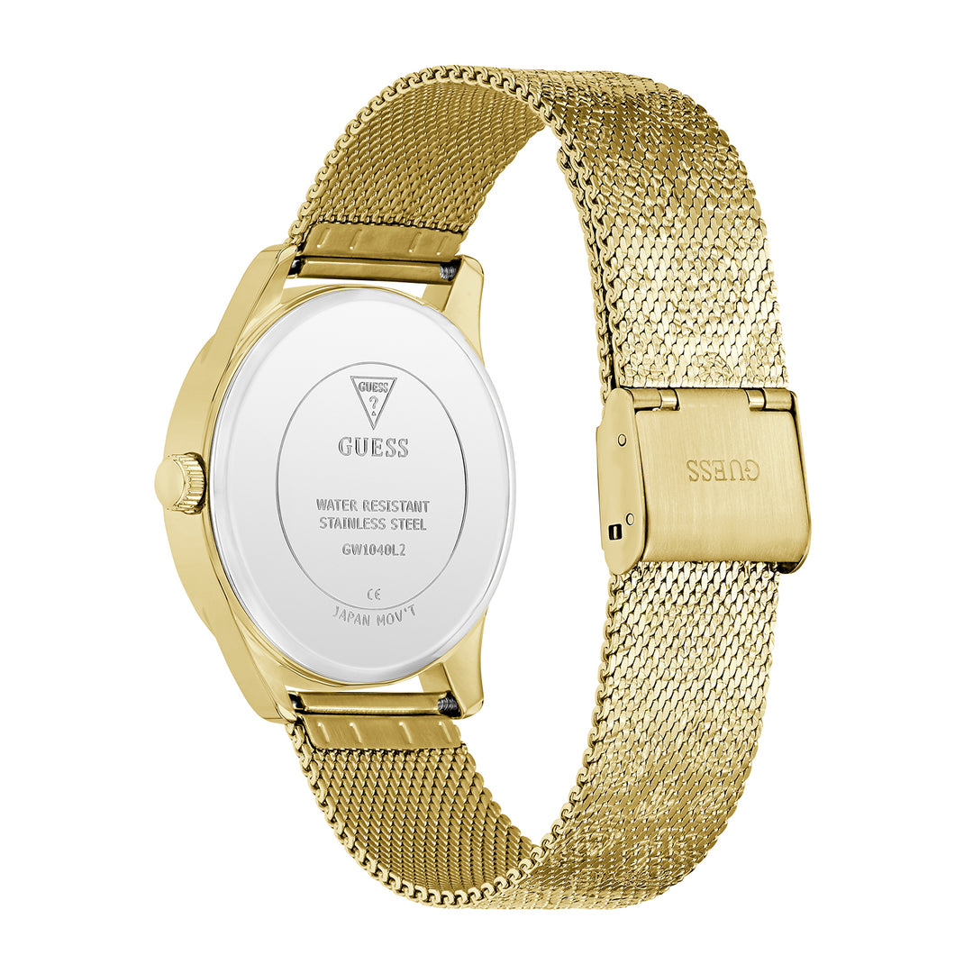 Guess Women's Watch Gold Tone Case Champagne Dial Quartz