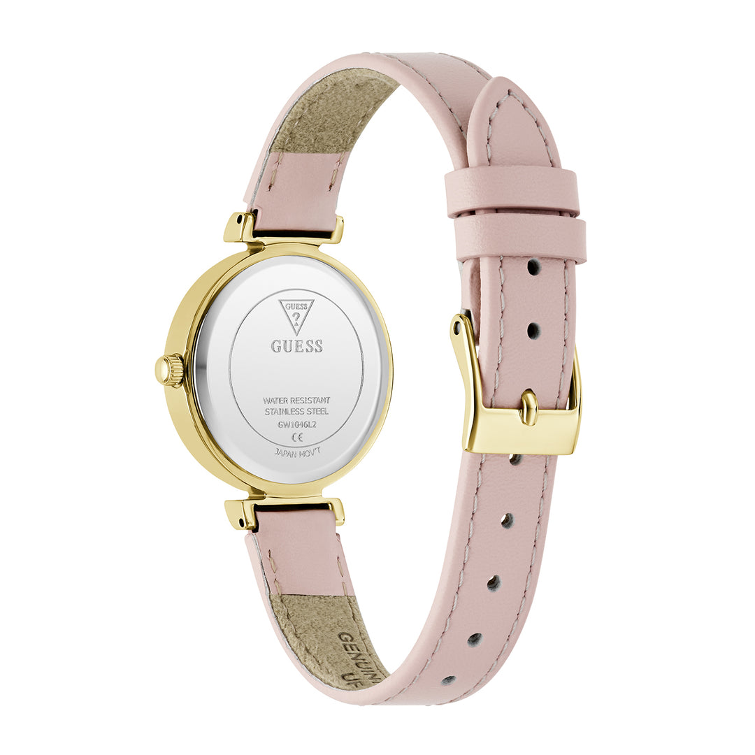 Guess Women's Watch Gold Tone Case Champagne Dial Quartz