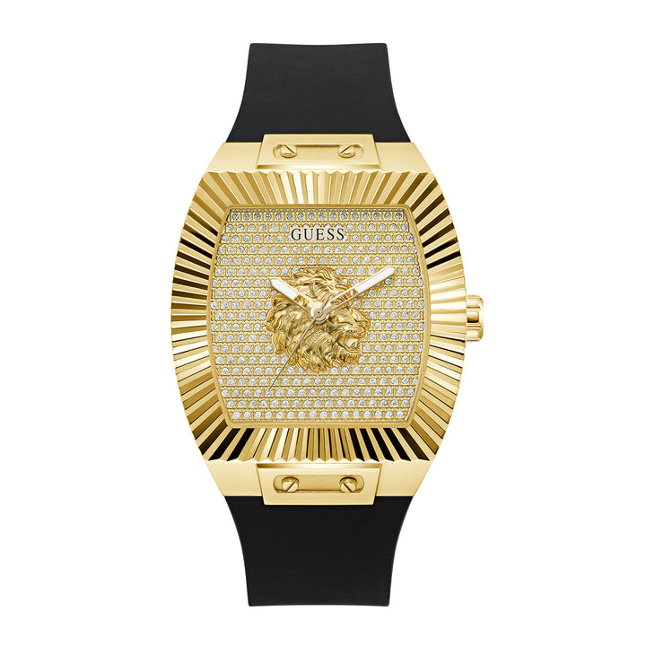Guess Men's Watch Gold Tone Case Champagne Dial Quartz