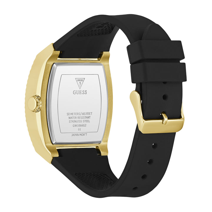 Guess Men's Watch Gold Tone Case Champagne Dial Quartz