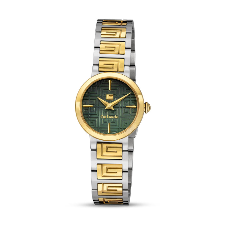 Guy Laroche Women's Stainless Steel Case Bracelet GREEN MOP Dial Watch