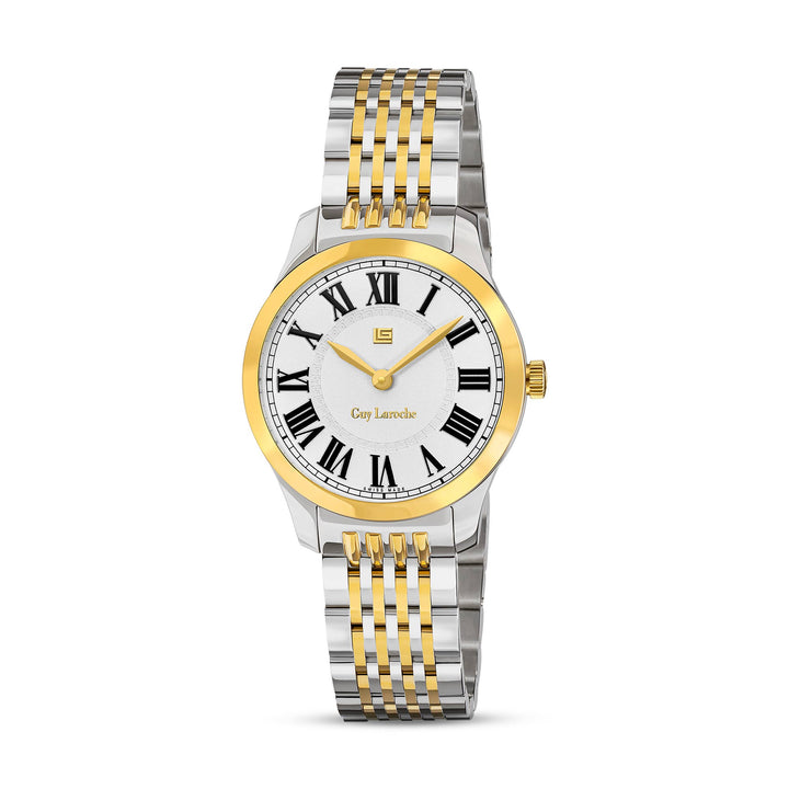 Guy Laroche Women's Stainless Steel Case Bracelet WHITE Dial Watch