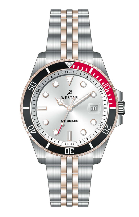 Westar Automatic Men's Silver Dial 42 mm Watch