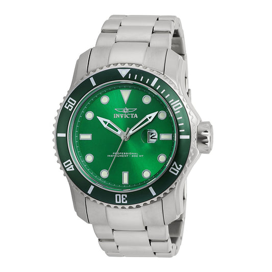 Invicta Pro Diver Men 48.8mm Stainless Steel Steel Green dial PC32 Quartz