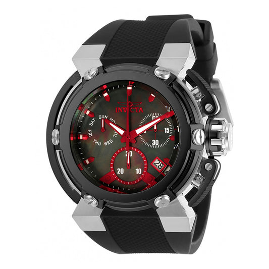 Invicta Coalition Forces Men 46mm Stainless Steel Black + Steel Black+Red dial Z60 Fe Quartz