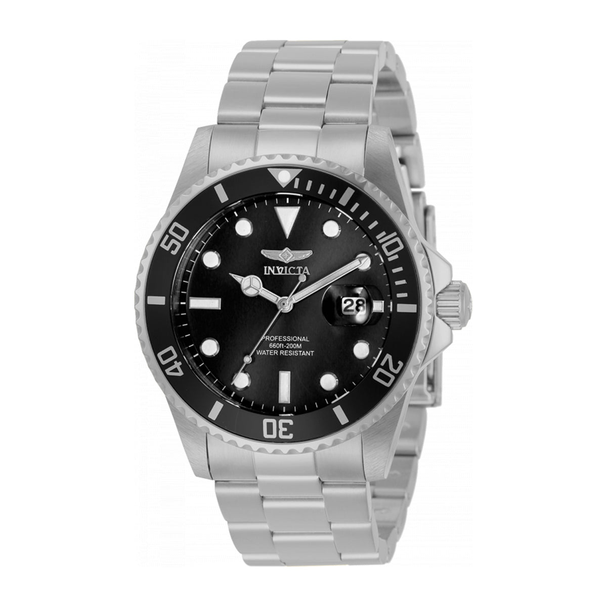 Invicta Pro Diver Men 42mm Stainless Steel Steel Black dial PC32 Quartz