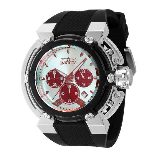 Invicta Coalition Forces Men 46mm Stainless Steel Black + Steel Black+Silver dial VD53 Quartz