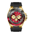 Invicta Aviator Men 50mm Stainless Steel Gold Red+Gold dial VH63 Quartz