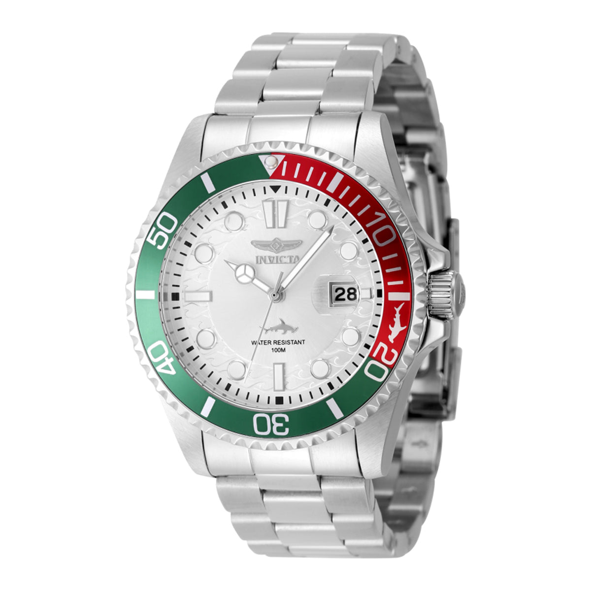 Invicta Pro Diver Men 43mm Stainless Steel Steel Silver dial PC32 Quartz - INV44714