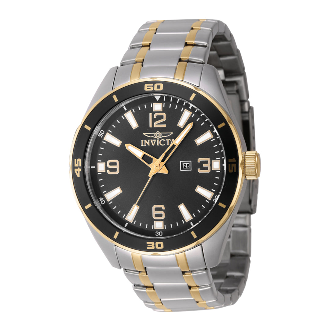 Invicta Pro Diver Men 44mm Stainless Steel Steel Black dial PC22 Quartz
