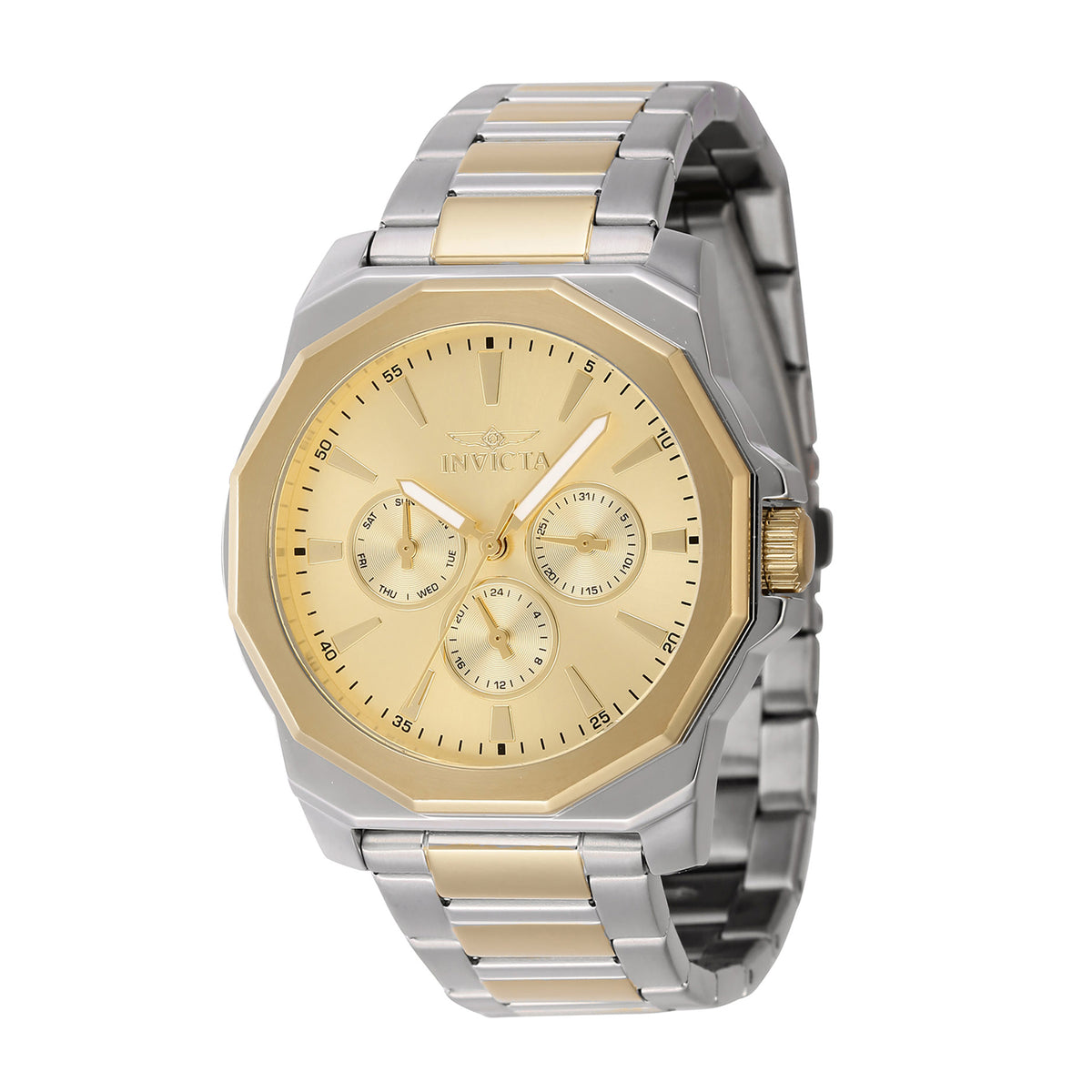 Invicta Speedway Men 42mm Stainless Steel Steel Gold dial VH63 Quartz