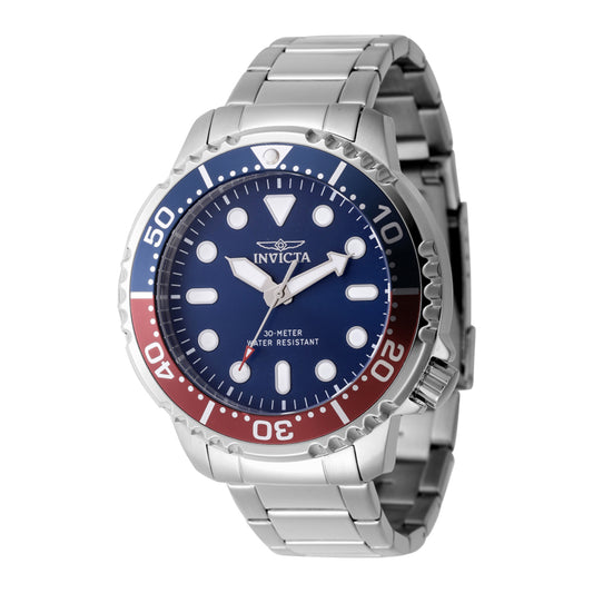 Invicta Pro Diver Men 48mm Stainless Steel Steel Blue dial PC21J Quartz