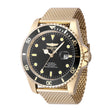 Invicta Pro Diver Men 47mm Stainless Steel Gold Black dial 8215 Automatic