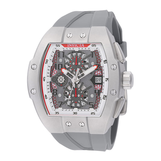 Invicta Invicta Racing Men 47mm Stainless Steel Steel White+Grey+Transparent dial VD57 Quartz