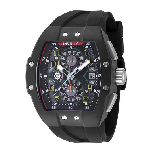 Invicta Invicta Racing Men 47mm Stainless Steel Black + Steel Black+Red+Transparent dial VD57 Quartz