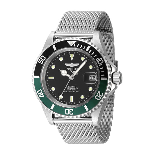 Invicta Pro Diver Men 40mm Stainless Steel Steel Black dial 8215 Automatic