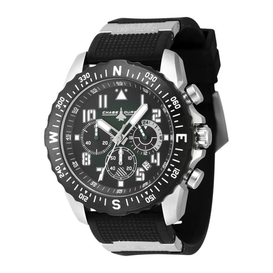 Chase Durer Conquest SeaOp Men 48.00mm Stainless Steel Black + Steel Black+Green dial VD53 Quartz