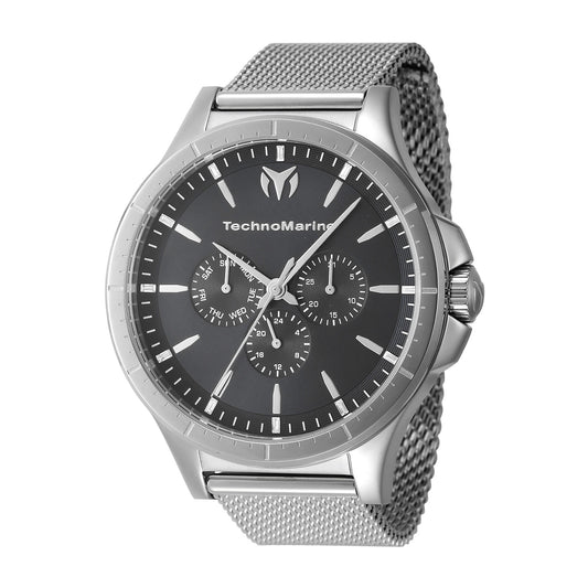 Technomarine MoonSun Men 45mm Stainless Steel Steel Charcoal dial VH63 Quartz