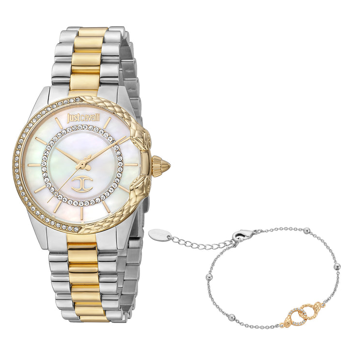 JUST CAVALLI Women's Snake Quartz WATCH