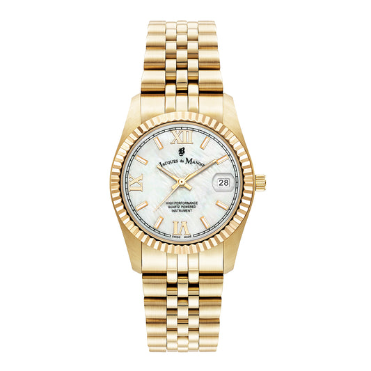 JDM Women's Inspiration Roman 34mm Quartz Analog Watch JWL01302