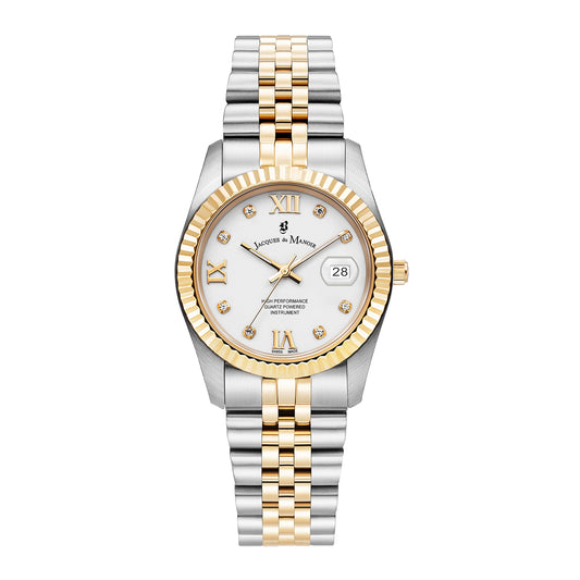 JDM Women's Inspiration Roman 34mm Quartz Analog Watch JWL01305