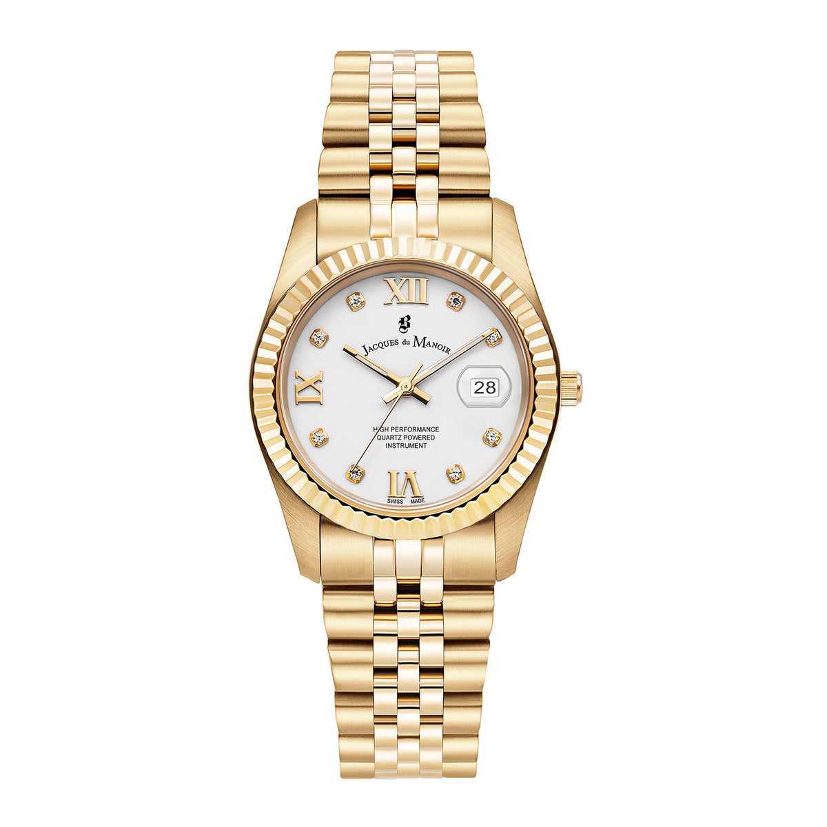 JDM Women's Inspiration Roman 34mm Quartz Analog Watch JWL01306